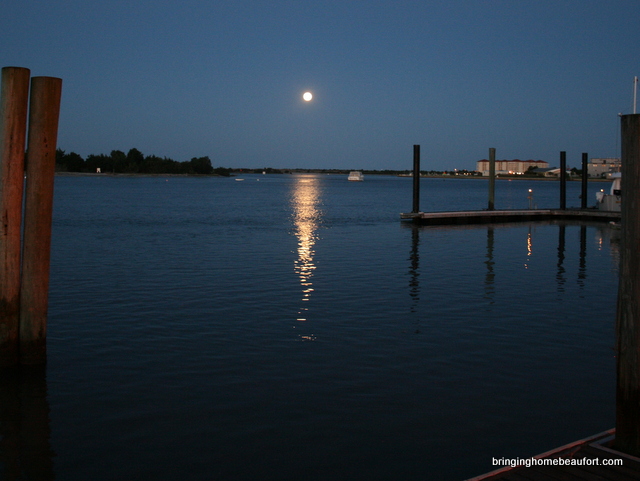 Full moonset from the boardwalk
